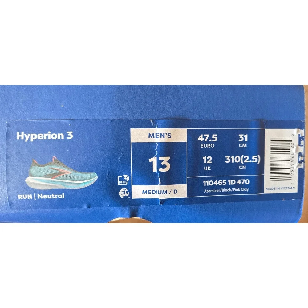Brooks Hyperion 3 Mens Running Shoes Atomizer Black Pink Clay 1104651D470